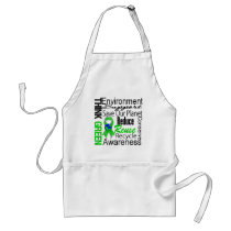 Think Green Environment Collage Apron