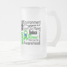 Think Green Environment Collage Coffee Mugs