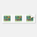 Think Green Environmental Bumper Stickers