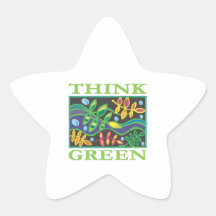 Think Green Environmental Stickers