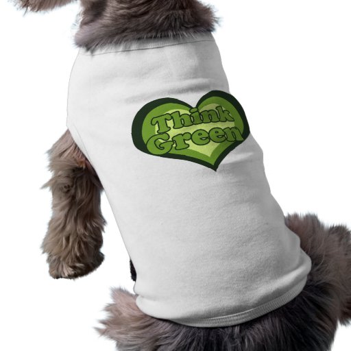 Think Green for Earth Day Environmentalist Pet Tee Shirt