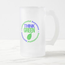 THINK GREEN for the Environment Coffee Mugs
