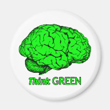 Think GREEN Fridge Magnet