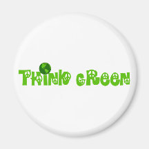 Think Green Globe Magnet