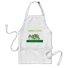 THINK GREEN GO GREEN APRONS