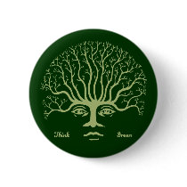 Think Green II Pinback Button