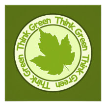 Think Green invitation - customize!