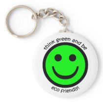 Think green keychain