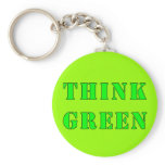 Think Green Keychain