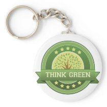 Think Green keychains