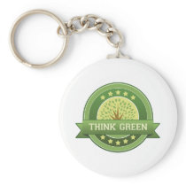 Think Green keychains