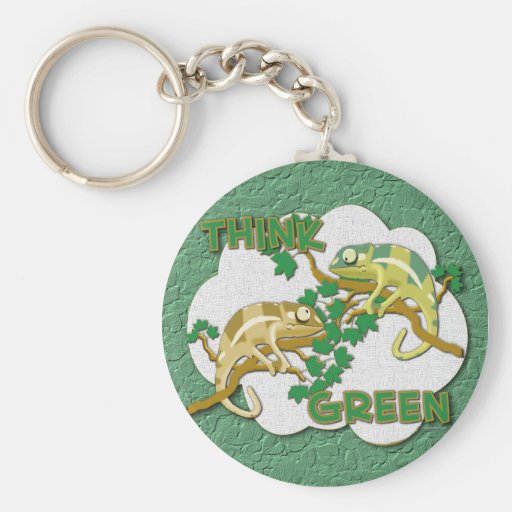 Think Green Keychain