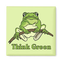 Think Green Refrigerator Magnet