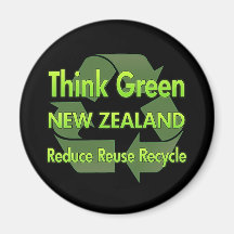 Think Green New Zealand Magnet