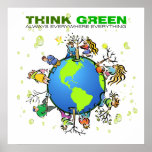 Think Green - Plant a Tree posters
