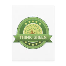 Think Green postcards