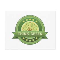 Think Green postcards