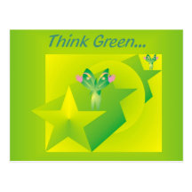 Think Green Postcard