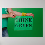 Think Green poster