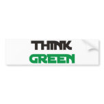Think Green Products & Designs! bumper stickers