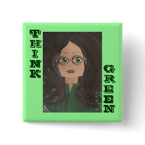 Think Green Quantum Cutie Ivy Buttom Pins