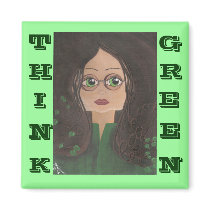 Think Green Quantum Cutie Ivy Fridge Magnets