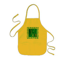 Think Green, Save Water Apron