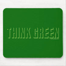Think Green - Shadow Mouse Pad