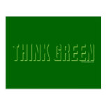 Think Green - Shadow Postcards