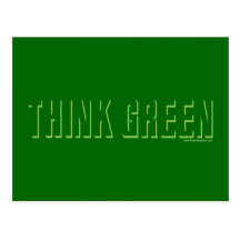 Think Green - Shadow Postcards