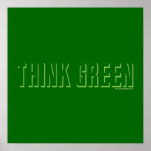 Think Green - Shadow Posters