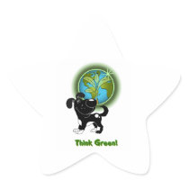 Think Green! (Shadow) Sticker