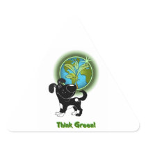 Think Green! (Shadow) Stickers