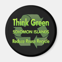 Think Green Solomon Islands Fridge Magnets