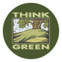 Think Green stickers