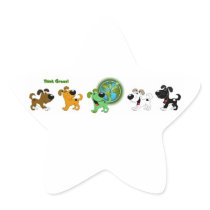 Think Green! Stickers