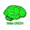 Think GREEN stickers