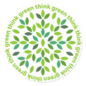Think Green Stickers