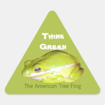Think Green - The American Tree Frog  Sticker