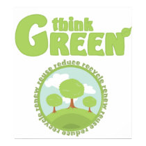 Think Green Trees posters