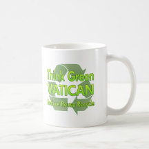 Think Green Vatican City Mug