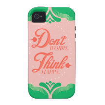 Think Happy iPhone 4 Case