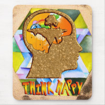 Think Happy Mousepads