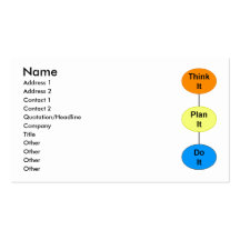Think it, planit, do it, business card templates