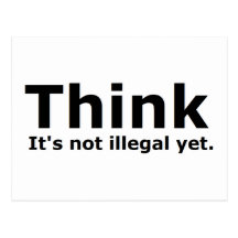 Think it's not illegal yet political gear post cards