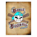 "Think Nasty" Stitch with Cross Bats Postcards