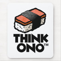 Think Ono Spam Musubi Mousepad