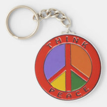 Think Peace Keychains