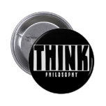 Think Philosophy Button