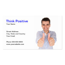 Think Positive Business Card
